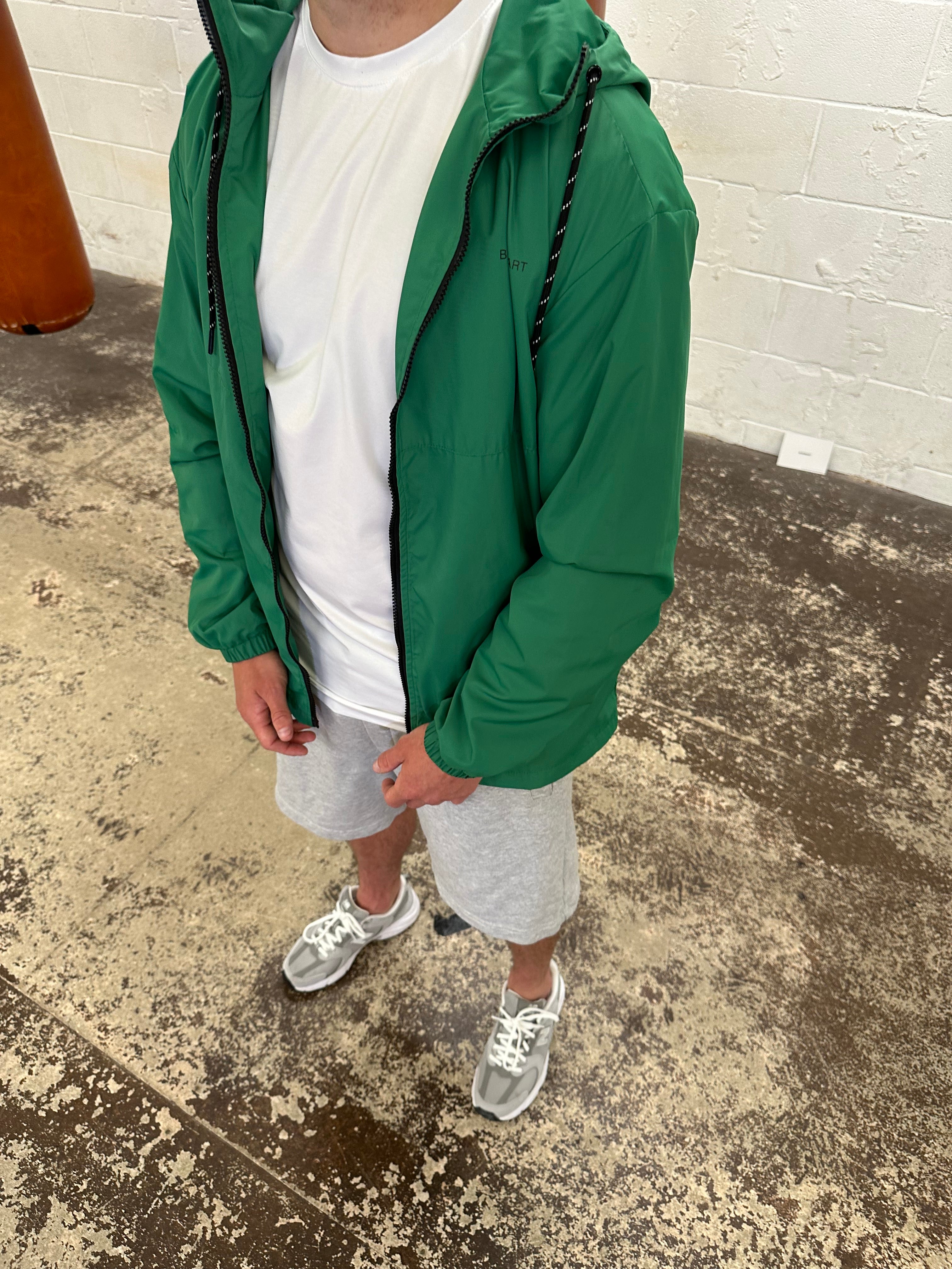 BLOCK GREEN WINDBREAKER