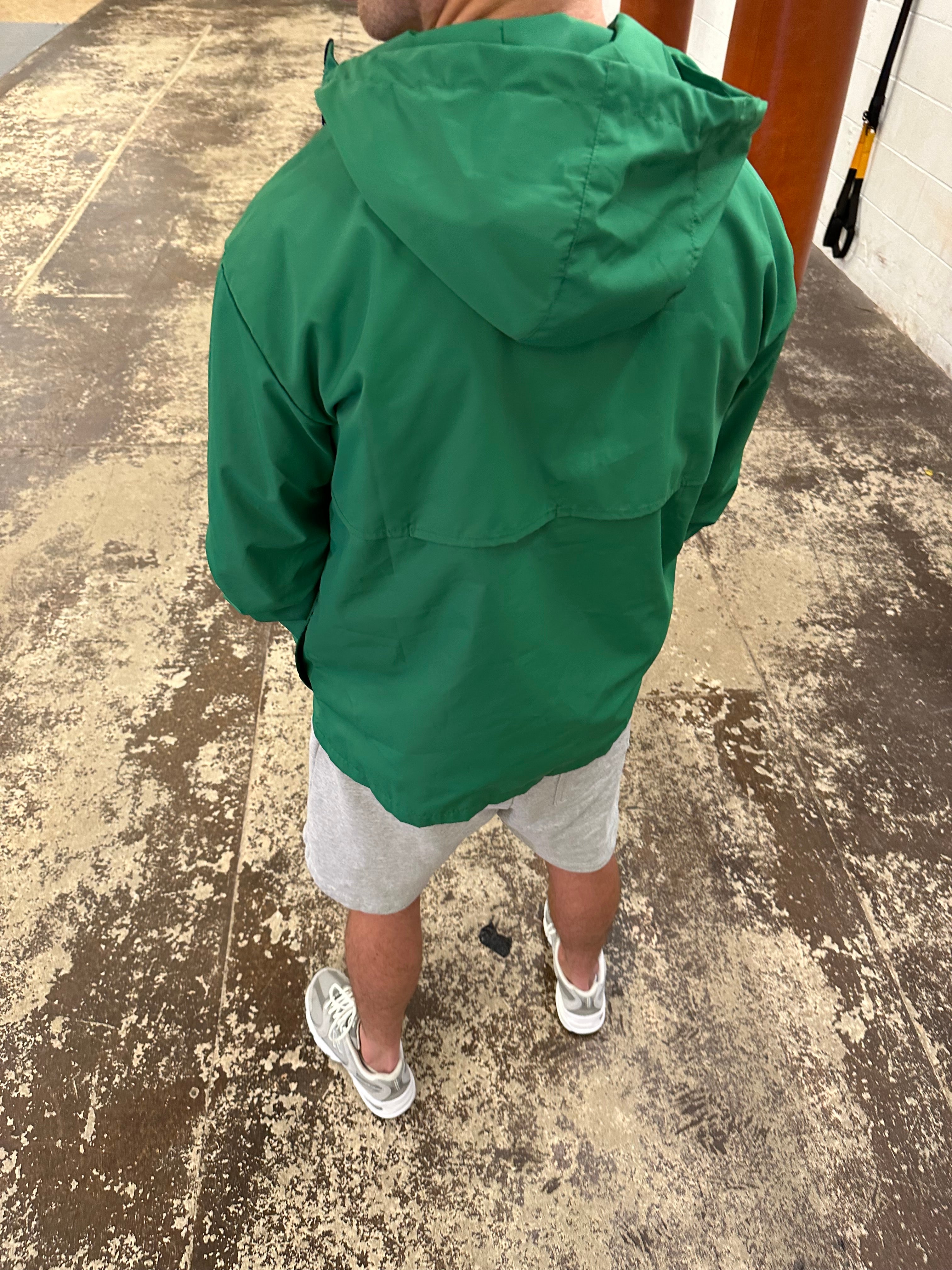 BLOCK GREEN WINDBREAKER
